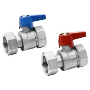 Шаровые краны с накидной гайкой Profactor 1″ ВВ прямые, латунь (2 шт.) (PF MB 854.25)