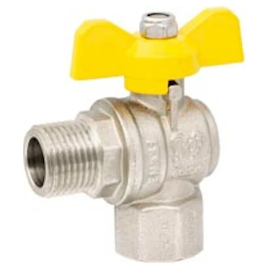 AKD7890_1 Газовый кран Profactor 1/2″ ВН угловой, латунь (PF GBV 336A)