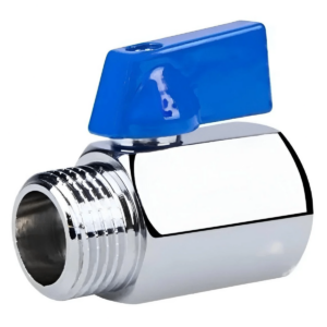 Шаровой кран мини Profactor 1/2″ ВВ прямой, латунь (PF BMV 351)