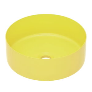 Умывальник накладной Imprese 358х358 круглый, желтый матовый (i11102MY)