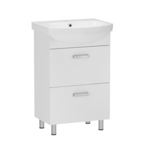 Тумба в ванную RJ Toft-B 500х420 напольная, с умывальником Proxy 102950UA, белая (RJFU045-0150WHSET)