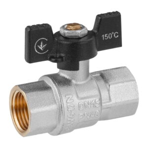 Шаровой кран Kroner 1/2″ ВВ прямой, латунь (KN-06/7)