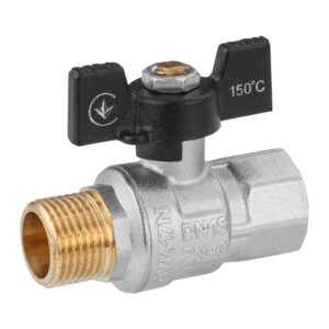 Шаровой кран Kroner 1/2″ ВН прямой, латунь (KN-06/6)