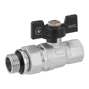 Кран с американкой Kroner 1/2″ ВН прямой, латунь (KN-06/15)