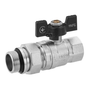 Кран с американкой Kroner 3/4″ ВН прямой, латунь (KN-06/16)