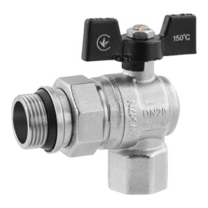 Кран с американкой Kroner 3/4″ ВН угловой, латунь (KN-06/20)