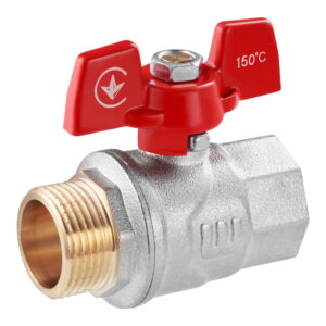 Шаровой кран WaGa 1″ ВН прямой, латунь (WG-100007)