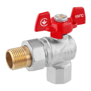 Кран с американкой WaGa 1/2″ ВН угловой, латунь (WG-100018)