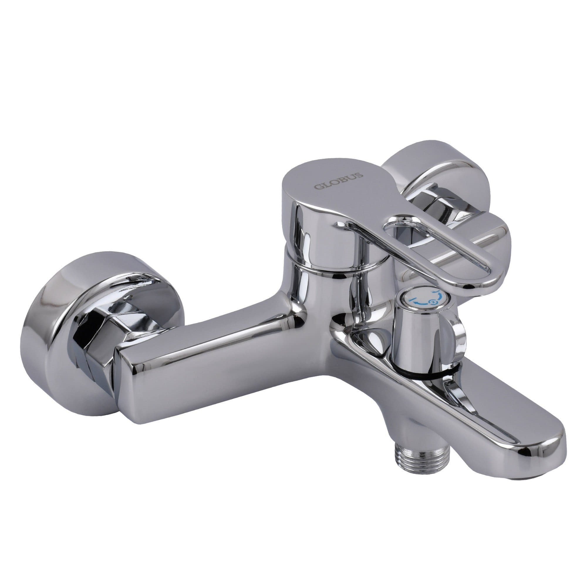 GSR-000015429 Смеситель для ванны Globus Lux Dolly GLD-0102N однорычажный, латунь хромированная + ручная лейка