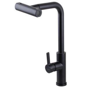 Смеситель для кухни Globus Lux ALPEN SBT1-2044-BB однорычажный, черный