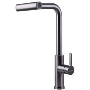 Смеситель для кухни Globus Lux ALPEN SBT1-2044-GP однорычажный, графит