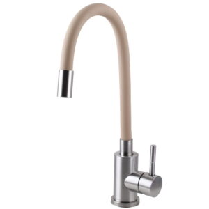 Смеситель для кухни Globus Lux ALPEN SBT1-203S-BG15 однорычажный, бежевый