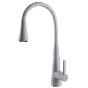 Смеситель для кухни Globus Lux LAZER Pro GLPR-203SM-WM однорычажный, белый