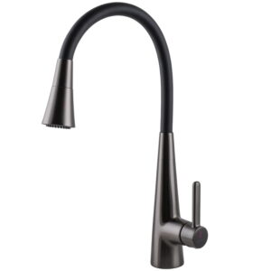 Смеситель для кухни Globus Lux LAZER Pro GLPR-203SM-GPP однорычажный, графит/черный