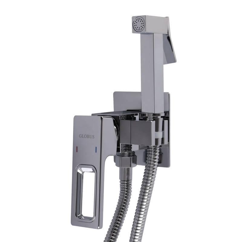GSR-000029337 Смеситель для гигиенического душа Globus Lux PIANO GLPN-0-106MIX однорычажный, латунь хромированная