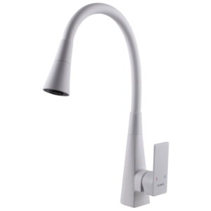 Смеситель для кухни Globus Lux Niagara GLN-0203SM-WM однорычажный, белый