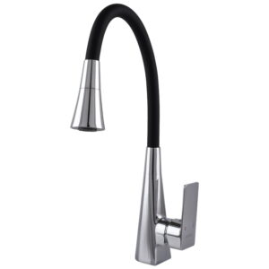 Смеситель для кухни Globus Lux Niagara GLN-0203SM-00 однорычажный, хром/черный