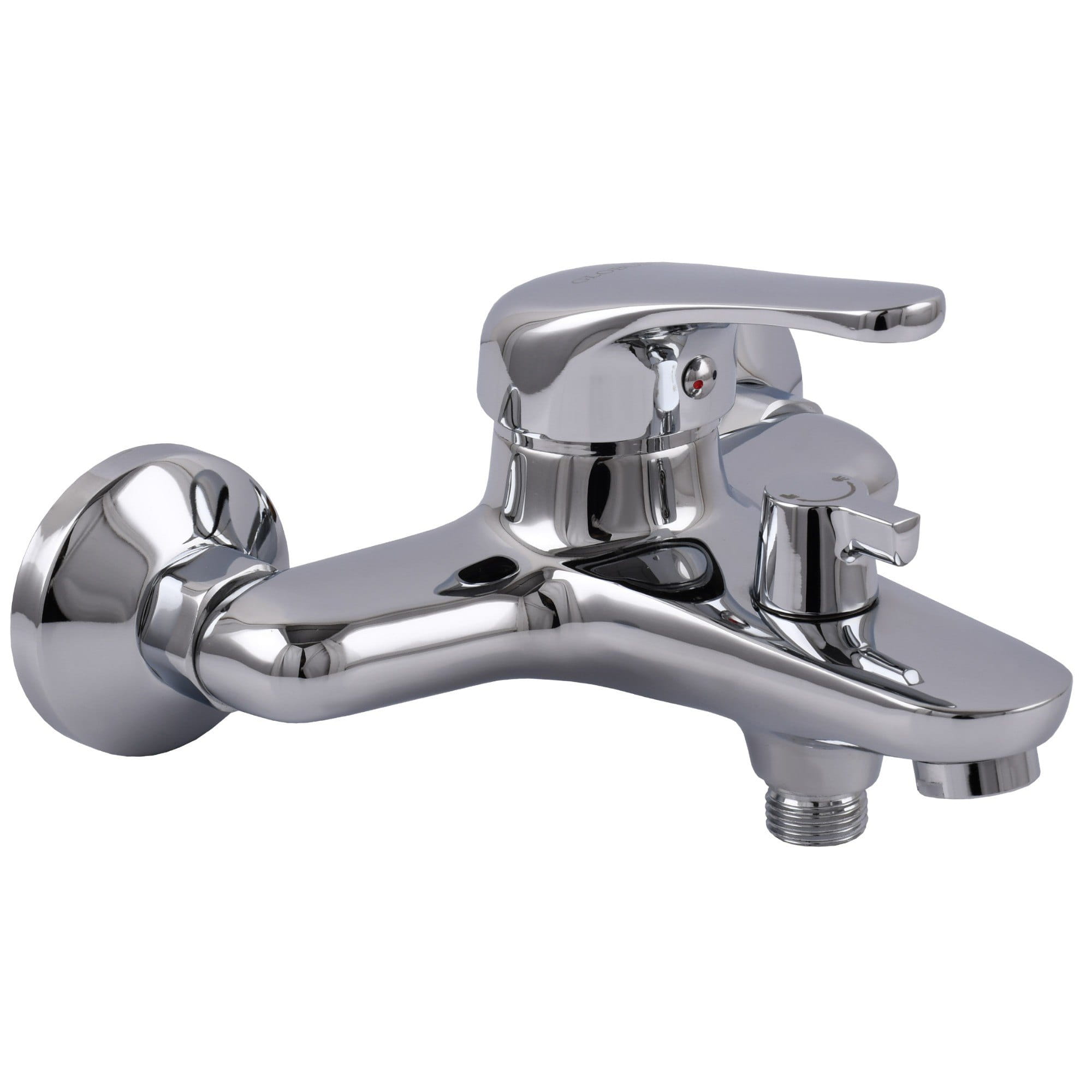 GSR-000030586 Смеситель для ванны Globus Lux Solly GLSO-0102NE однорычажный, латунь хромированная + ручная лейка