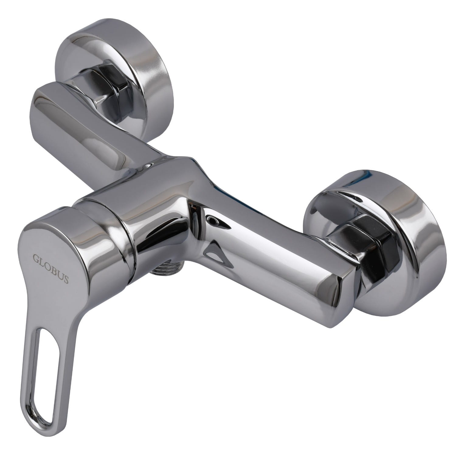 GSR-000030721 Смеситель для душа Globus Lux Dolly GLD-0105N однорычажный, латунь хромированная + ручная лейка