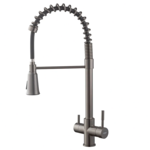 Смеситель для кухни Koer KB-72025-07 однорычажный, графит (KR5016)