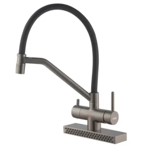 Смеситель для кухни Koer KB-74027-07 однорычажный, графит (KR5203)