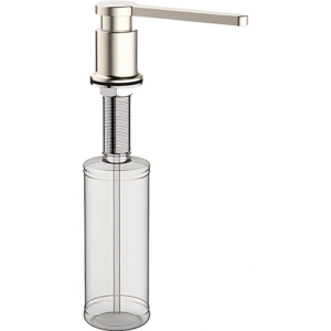 Дозатор жидкого мыла врезной Koer SDB-03-02 300 мл, нержавеющая сталь (KR5632)