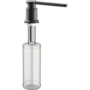 Дозатор жидкого мыла врезной Koer SDB-03-05 300 мл, черный (KR5633)