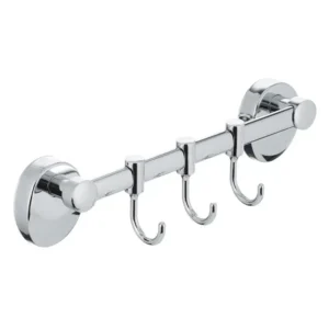 Планка с крючками Zerix LR3315-3 тройная подвижная, хром (LL1446)