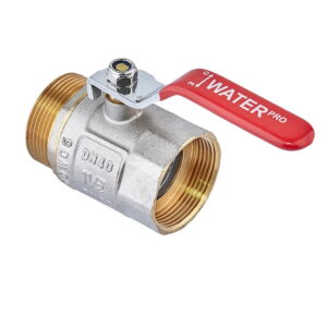 Шаровой кран Waterpro ГШР 1 1/2" ВН прямой, латунь (WP0140)