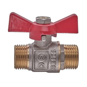 Шаровой кран Waterpro WP608-15MMW 1/2" НН прямой, латунь (WP2916)