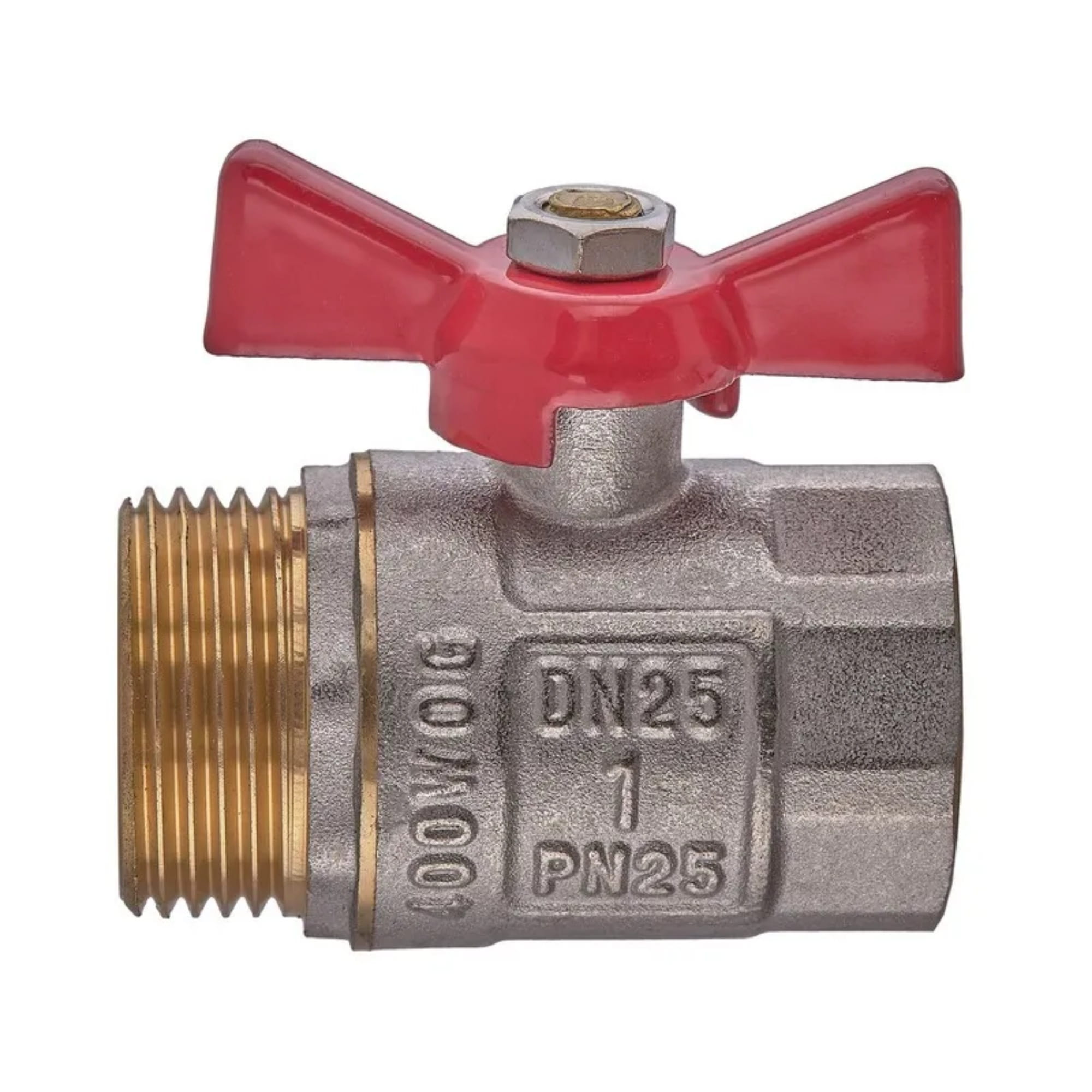 OL-WP2917_1 Шаровой кран Waterpro WP607-25FMW 1" ВН прямой, латунь (WP2917)