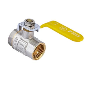 Газовый кран Waterpro WP602-15FFL-Y 1/2" ВВ прямой, латунь (WP2929)