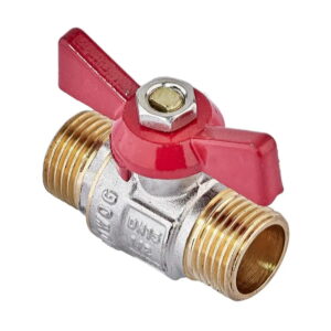 Шаровой кран Waterpro WP608-15MMW 1/2" НН прямой, латунь (WP3296)