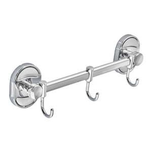 Планка с крючками Zerix AFB-0115-3 тройная подвижная, хром (ZX5051)