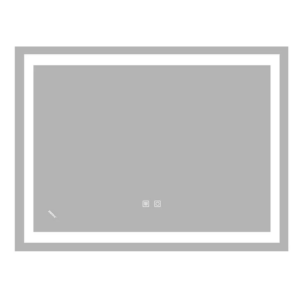 Зеркало для ванной комнаты Zerix Kubix MR03 600x800 прямоугольное, с LED-подсветкой (ZX6053)