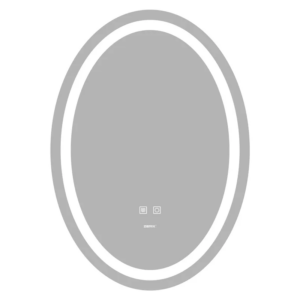 Зеркало для ванной комнаты Zerix Fusion MV01 700x500 овальное, с LED-подсветкой (ZX6067)