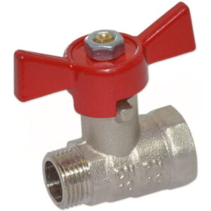 Шаровой кран Bonomi Tamigi 3/8″ ВН прямой, латунь (76070003R)