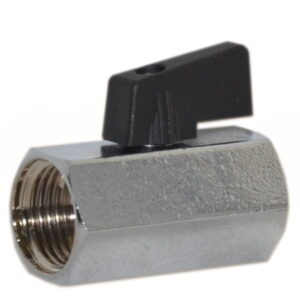 Шаровой кран мини Niagara 1/2″ ВВ прямой, латунь (77000004)