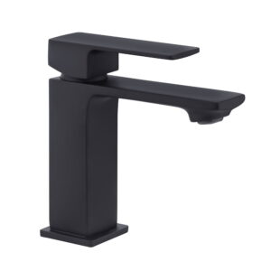 Смеситель для умывальника PERLA Robin однорычажный, черный