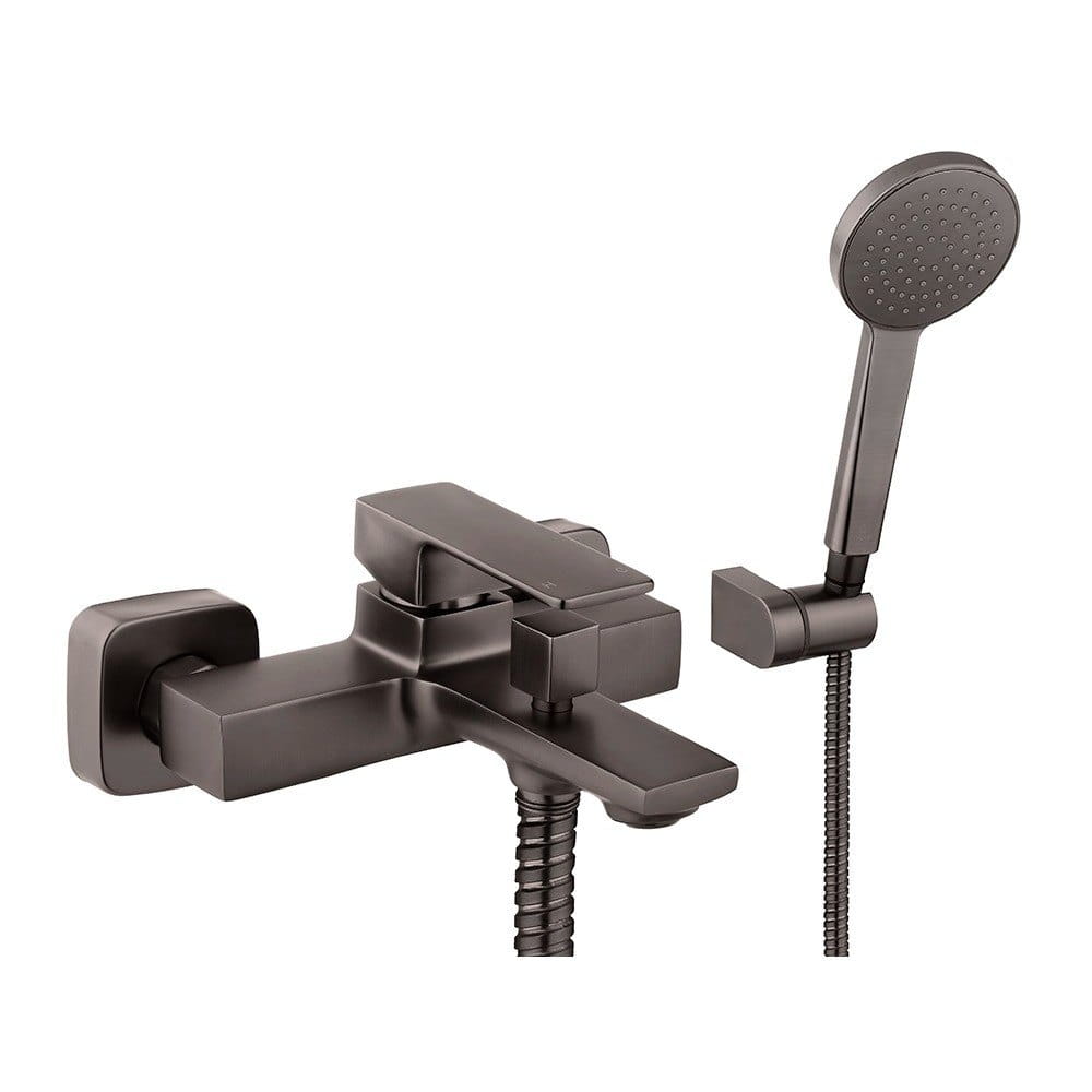 PUD-PBZ6204T Смеситель для ванны PERLA Robin настенный, латунь, графит