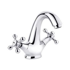 Смеситель для умывальника PERLA Valencia двухвентильный, хром