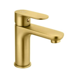 Смеситель для умывальника PERLA Elis однорычажный, золото