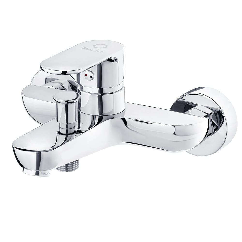 PUD-PSH504 Смеситель для ванны PERLA Elis настенный, латунь хромированная