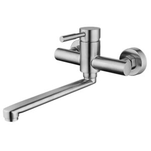 Смеситель для умывальника PERLA OCELI однорычажный, нержавеющая сталь