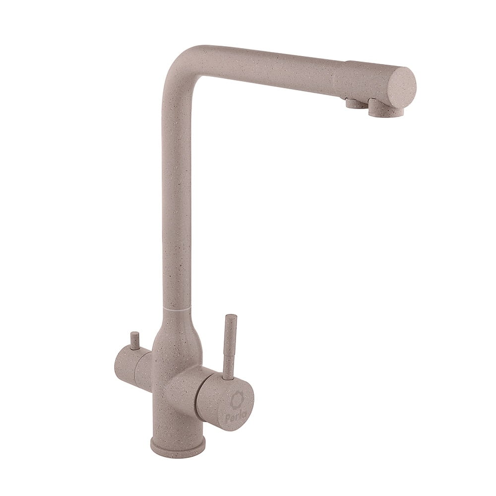 PUD-PSS501SW Смеситель для кухни Perla OCELI двухрычажный, бежевый