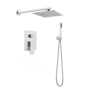 Душевая система PERLA Smart скрытого монтажа, белый сатин