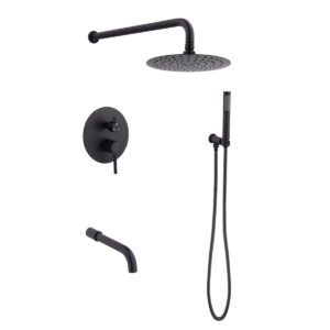 Душевая система PERLA Smart скрытого монтажа, черная
