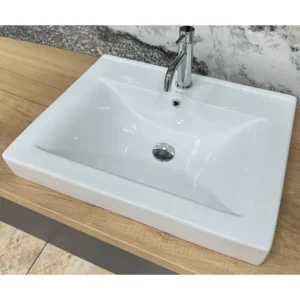 Умывальник врезной VBI Bagnara 600x450 прямоугольный, белый