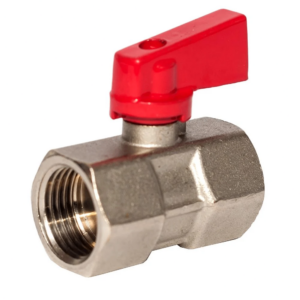 Шаровой кран мини ASСO 1/2″ ВВ прямой, латунь (AS-Mini-002)