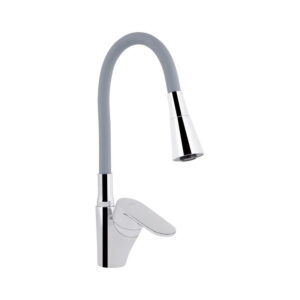 Смеситель для кухни Lidz Tani 007F3 однорычажный, хром/серый